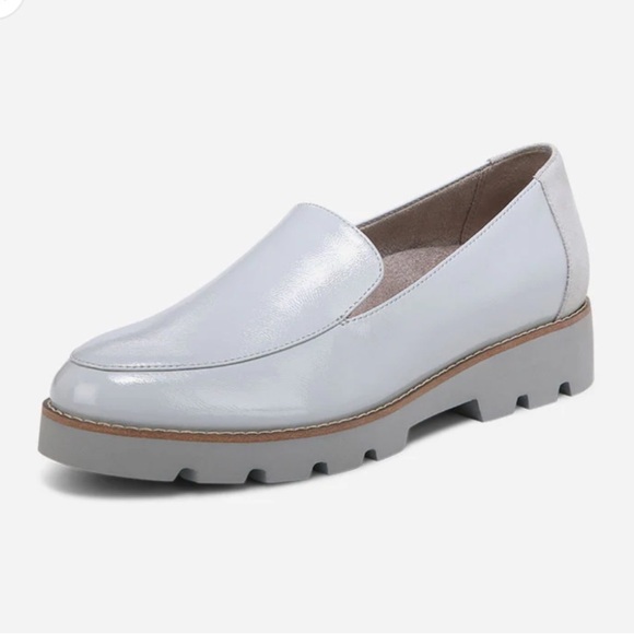 Vionic Shoes - VIONIC Women Kensley Cream LEATHER Loafers Chunky Heel Platform Shoe Size 9.5
